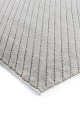 Art Deco Linear Smokey Grey Rug