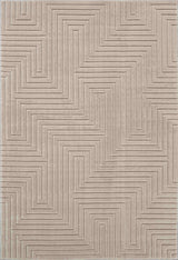 Art Deco Sandy Beige Rug