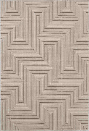 Art Deco Sandy Beige Rug - Lost Design Society