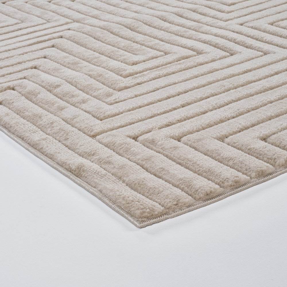 Art Deco Sandy Beige Rug