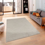 Art Deco Sandy Beige Rug