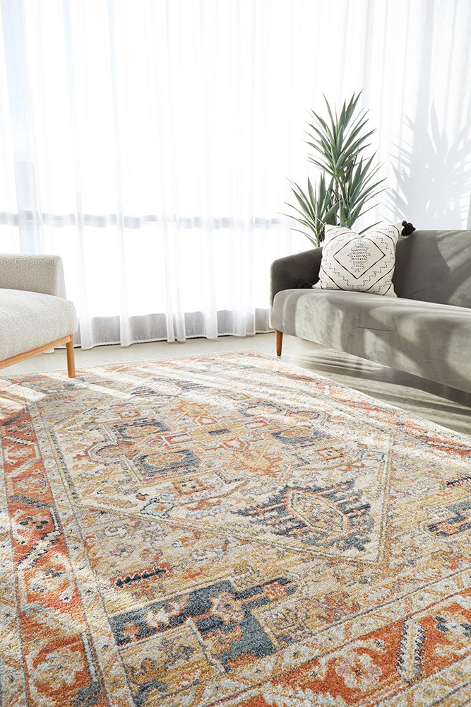 Estate Shamba Rust Transitional Rug