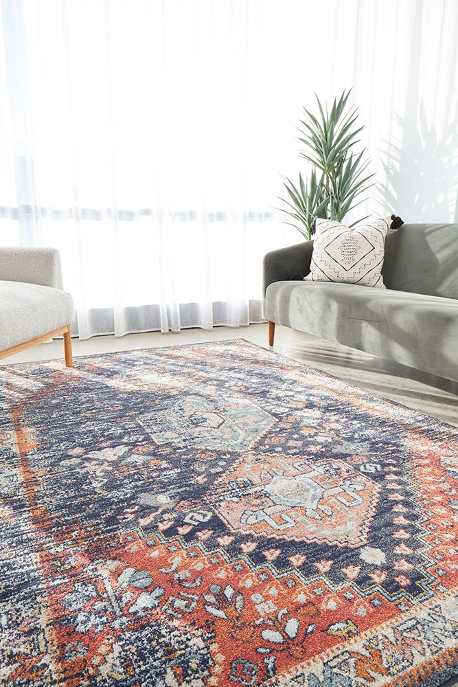 Estate Shamba Navy Transitional Rug