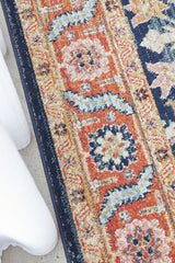 Estate Hacienda Navy Transitional Rug