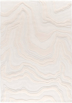 Ivory Contour Textured Rug - Lost Design Society