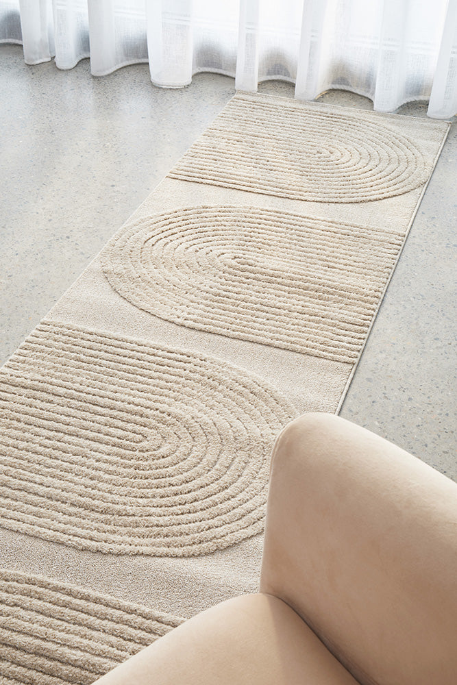 Astria Beige Arch Texture Rug