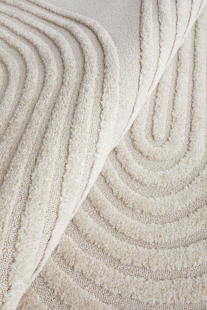 Astria Beige Arch Texture Rug – Lost Design Society