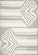 Astria Beige & White Arch Texture Rug