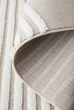 Astria Beige & White Arch Texture Rug