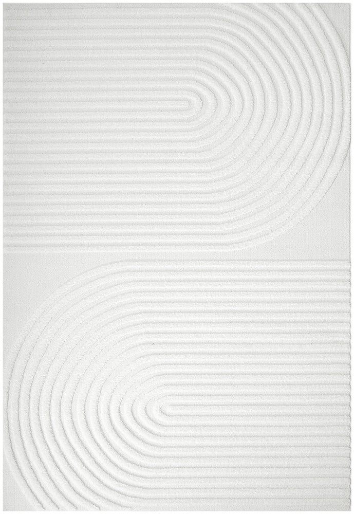 Astria White Arch Texture Rug