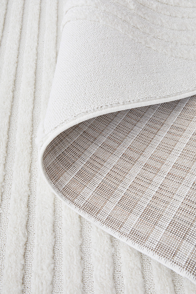 Astria White Arch Texture Rug – Lost Design Society