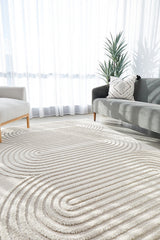 Astria Mid-Century Beige Rug