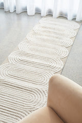 Astria Mid-Century Beige & White Rug