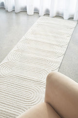 Astria Mid-Century White Rug