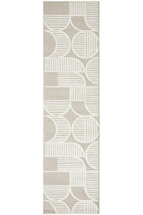 Astria Art Deco Beige & White Rug