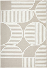 Astria Art Deco Beige & White Rug