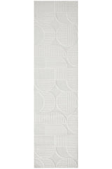 Astria Art Deco White Rug