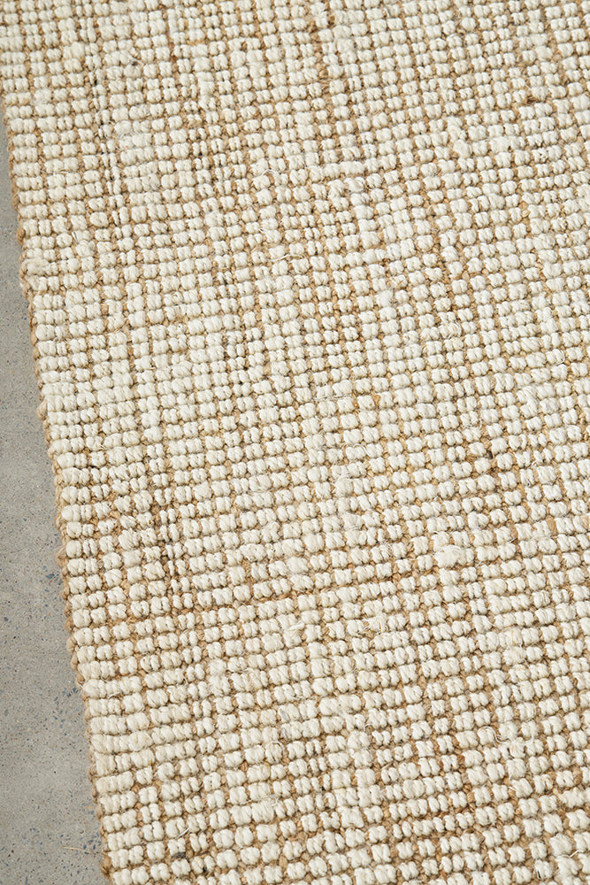 Bengal Mara White Jute Rug