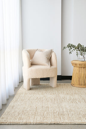 Bengal Mara White Jute Rug - Lost Design Society