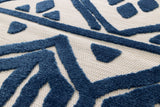 Pico Blue Textured Outdoor Rug