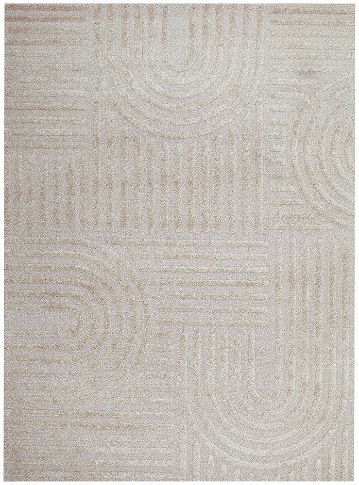 Astrid Arch Pattern Beige Rug