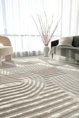 Astrid Arch Pattern Beige Rug