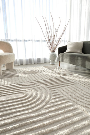 Astrid Arch Pattern Beige Rug - Lost Design Society