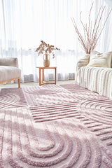 Astrid Pink Arch Pattern Rug