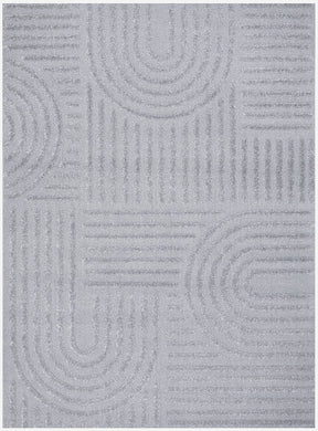 Astrid Silver Arch Pattern Rug - Lost Design Society