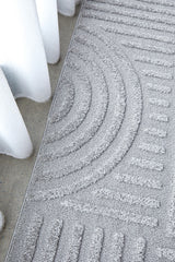 Astrid Silver Arch Pattern Rug