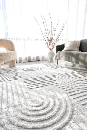 Astrid Arch Off-White Pattern Rug - Lost Design Society