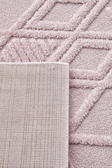 Astrid Liya Pink Texture Rug