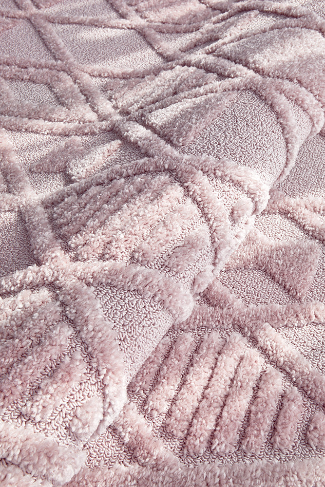 Astrid Liya Pink Texture Rug