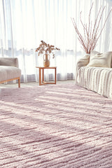 Astrid Zuri Pink Texture Rug