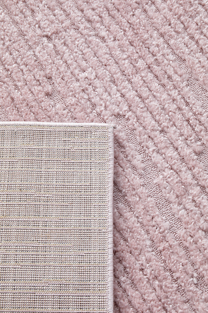 Astrid Zuri Pink Texture Rug