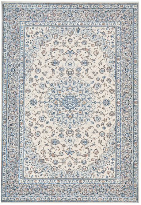 Kashan Sophia Ivory Wool Rug