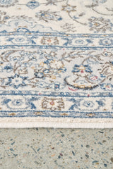 Kashan Sophia Ivory Wool Rug