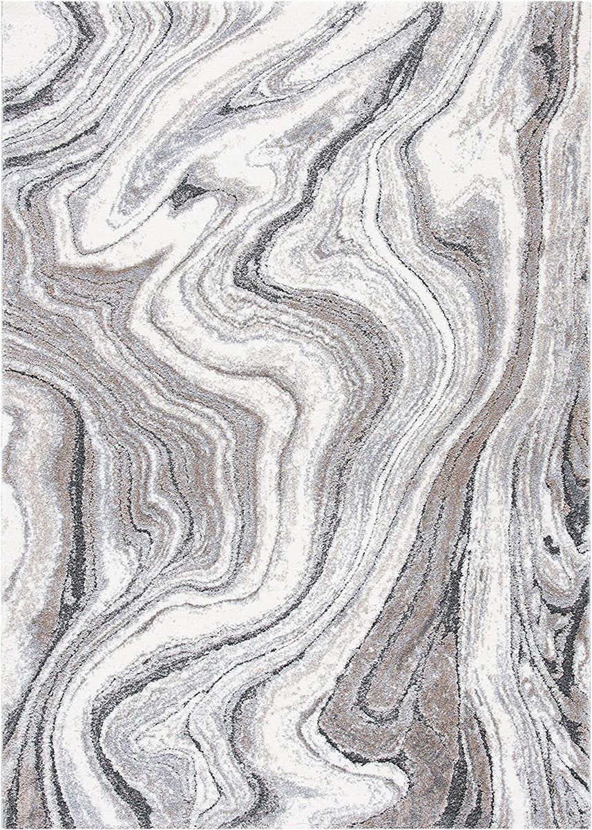 Opal Grey Marbled Rug