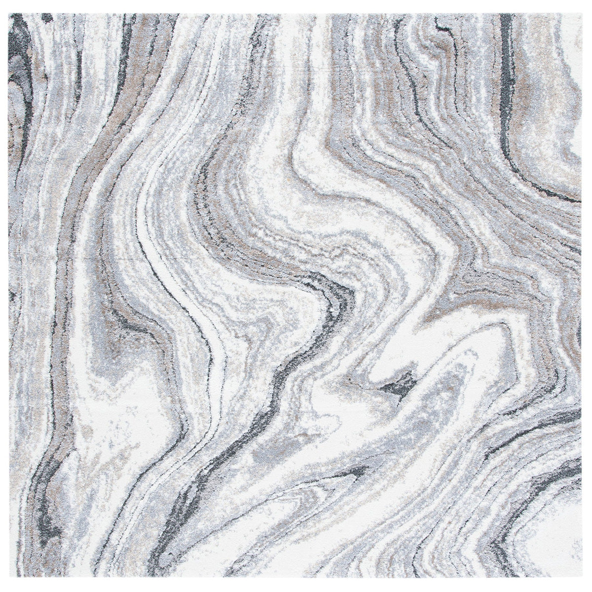 Opal Grey Marbled Rug