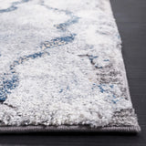 Opal Blue Swirled Rug