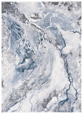 Opal Blue Swirled Rug - Lost Design Society