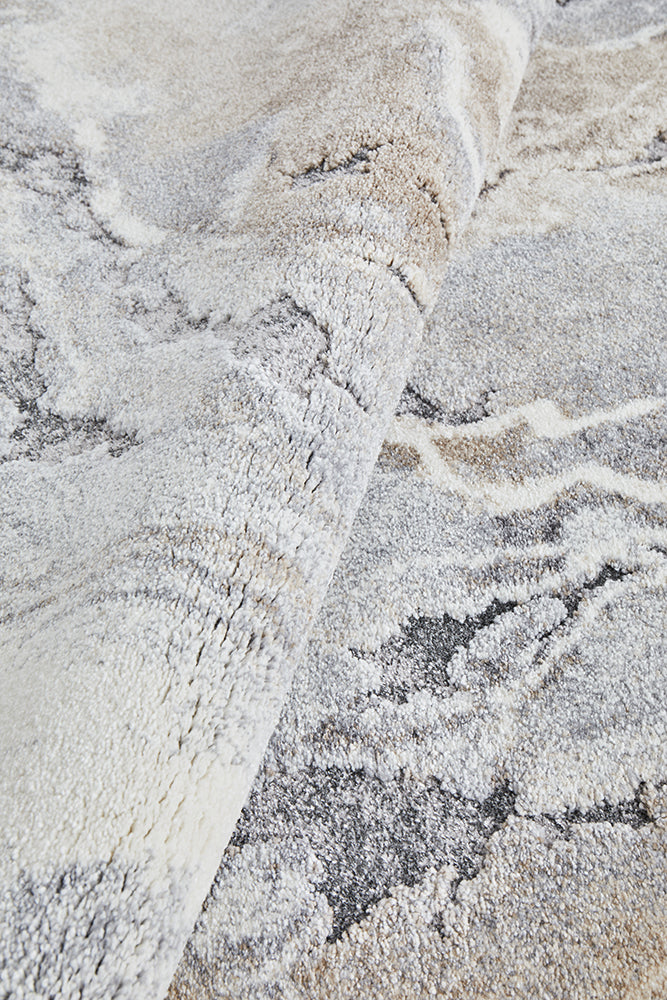 Opal Natural Swirled Rug