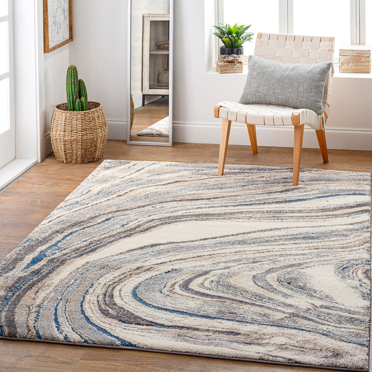 Opal Earthy Marbled Rug