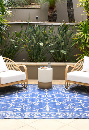 Mediterranean Scroll Indoor Outdoor Rug - Lost Design Society