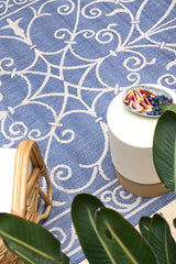 Mediterranean Scroll Indoor Outdoor Rug