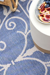 Mediterranean Scroll Indoor Outdoor Rug