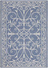 Mediterranean Scroll Indoor Outdoor Rug