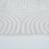 Art Deco Off-White Arch Rug