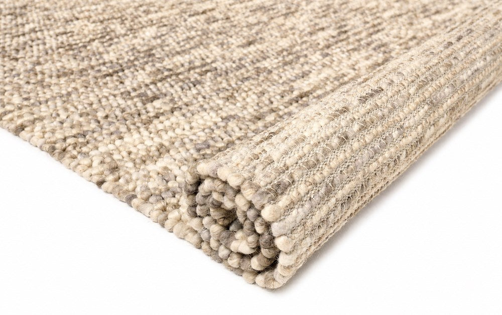 Ovation Oyster Pebble Textured Wool Rug