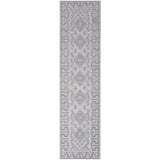 Aztec Cream Blue Indoor Outdoor Washable Rug